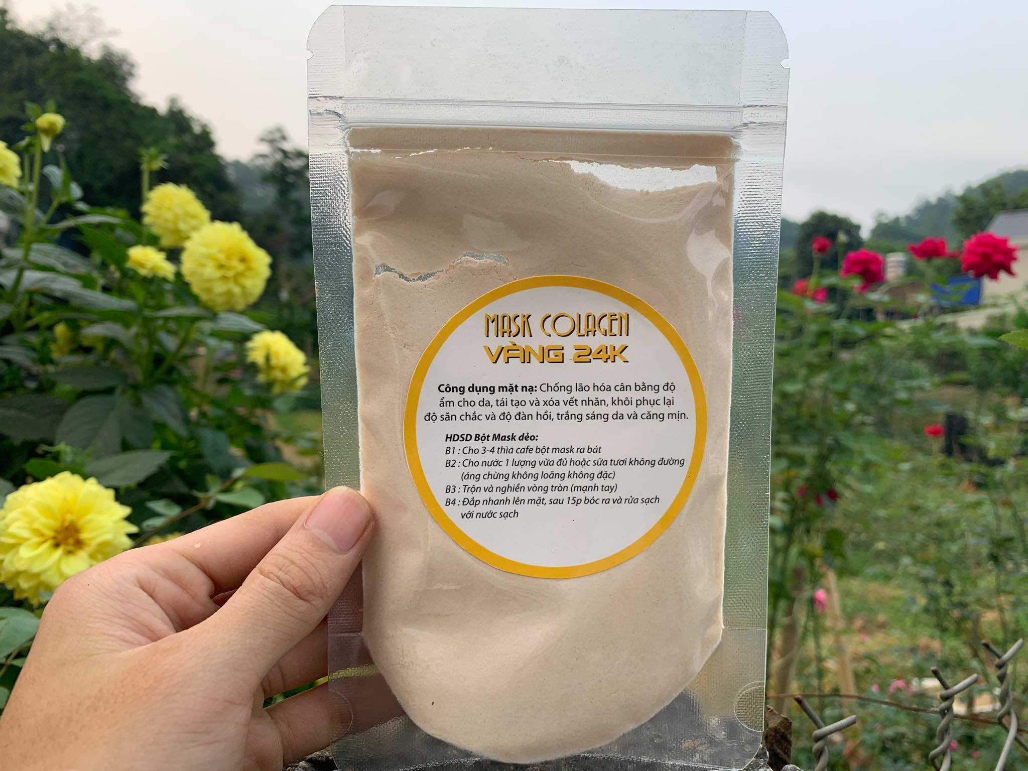 Mặt nạ colagen vàng 24k