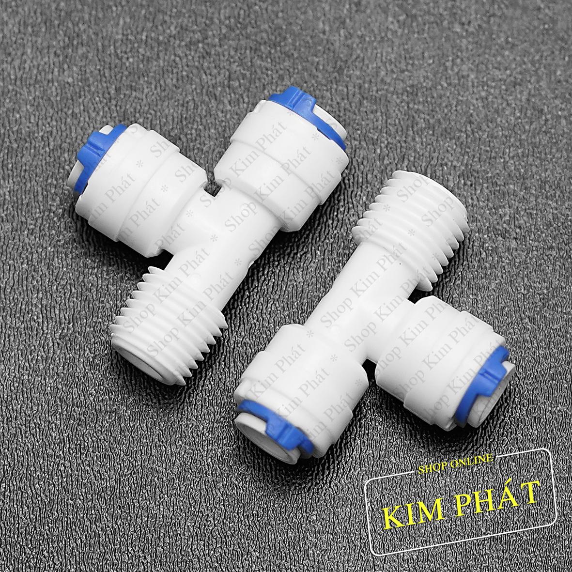 Bộ 02 tê lệch nối nhanh ren 13 ra 02 dây 6 – 7544-q004a