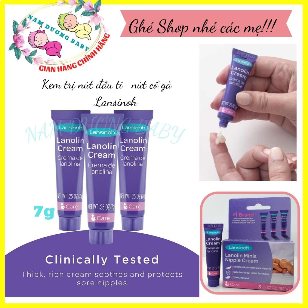Kem nứt đầu ti/ nứt cổ gà Lansinoh 7g