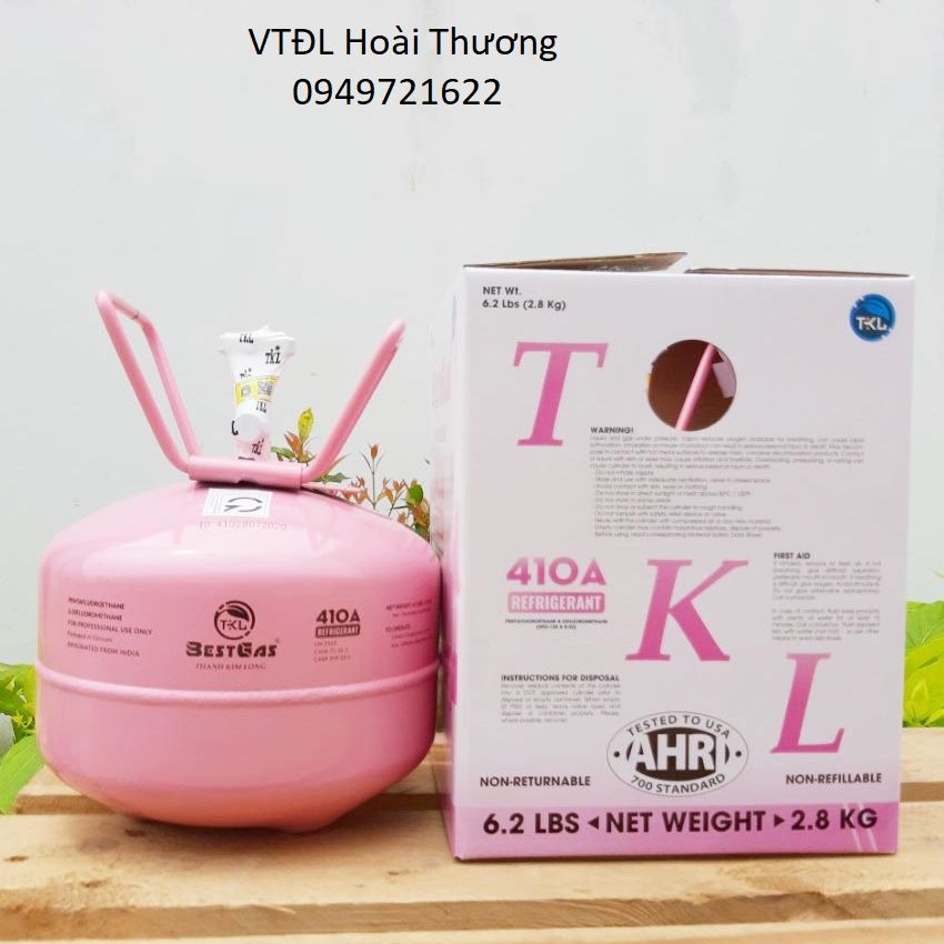 Gas máy lạnh R410a bestgas bình nhỏ 2,8kg loại tốt / cửa hàng điện lạnh hoài thương