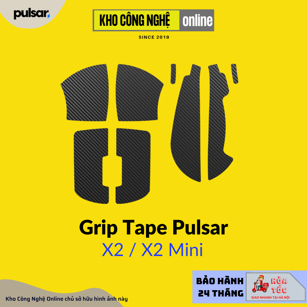 Grip Tape cho chuột không dây Pulsar X2 X2 Mini Loại mỏng