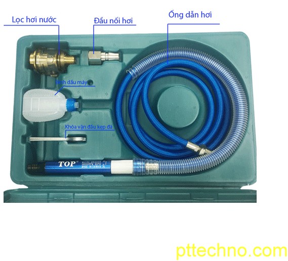 Máy mài hơi 3mm top pa-232k đài loan full phụ kiện