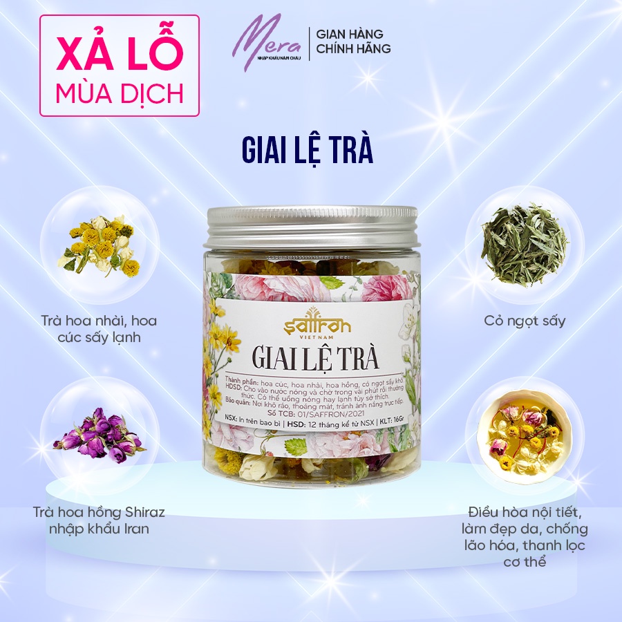 Giai lệ trà làm đẹp da tốt cho sức khỏe