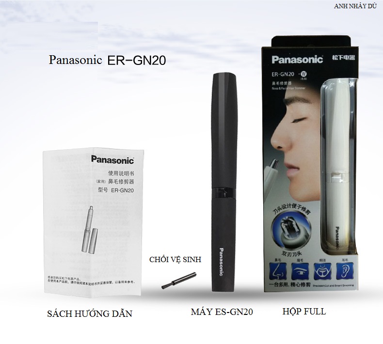 Máy cắt tỉa lông mũi Panasonic ER-GN20. Hàng nhập khẩu chính hãng