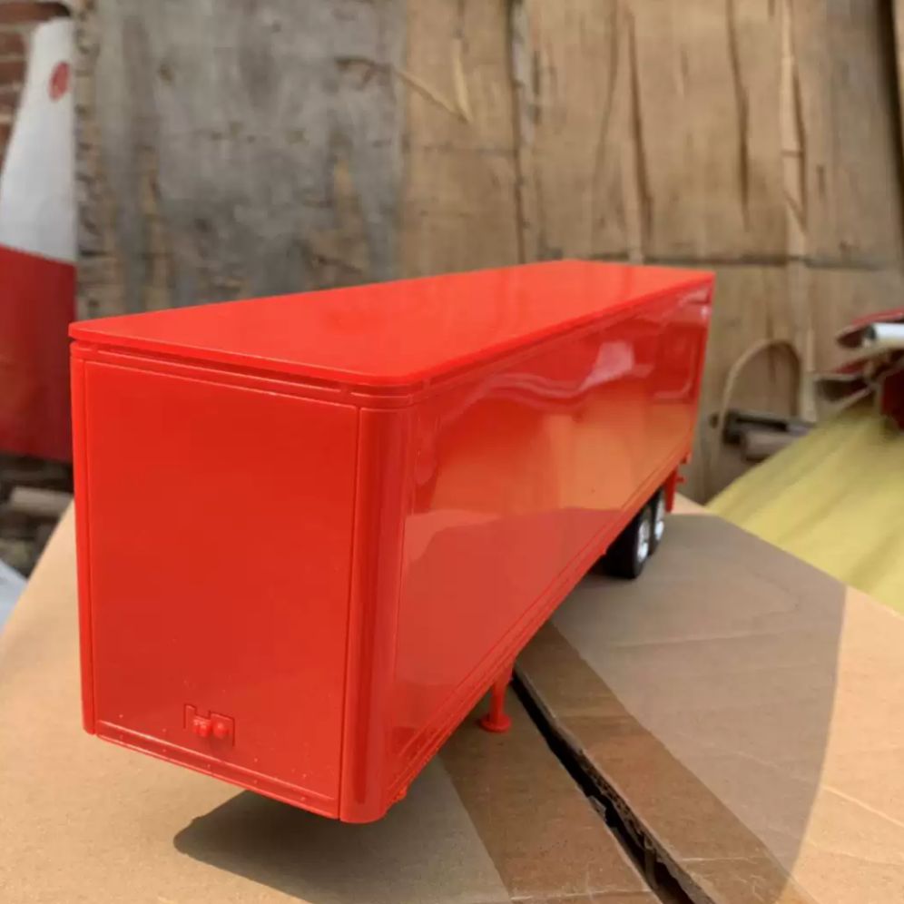 Xe mô hình rơ mooc thùng container 1:32