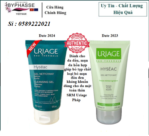 [ CHÍNH HÃNG ] Sữa Rửa Mặt Uriage Dành Cho Da Dầu Da Mụn 150ml