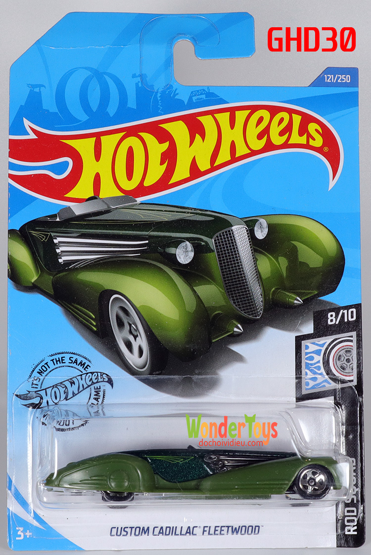 Xe mô hình hot wheels custom cadillac fleetwood collections rod squad - 2020 - ghd30