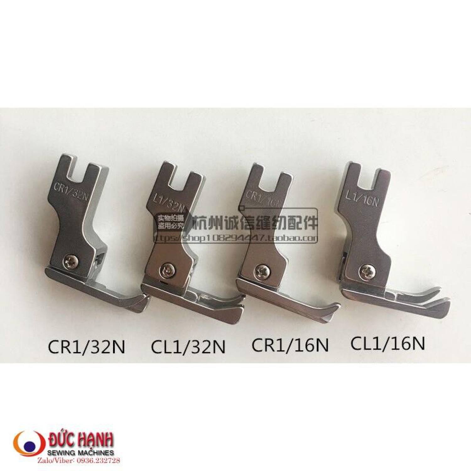 Chân vịt mí trái phải máy may công nghiệp 1kim sắt - nhựa