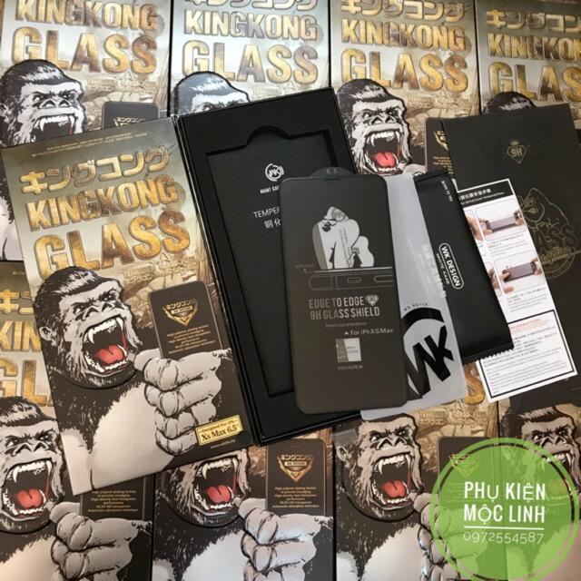 ❣◄﹍  KÍNH CƯỜNG LỰC FULL MÀN IPHONE 13 PRO MAX   12   12 MINI 11 PRO MAX 11 XS MAX XR X HIỆU KING KONG THÁCH THỨC MỌI VA ĐẬP