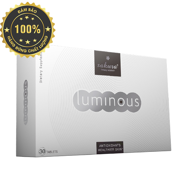 [HCM]Viên uống trắng da chống lão hóa và chống nắng cà chua trắng Sakura Luminous 30 viên