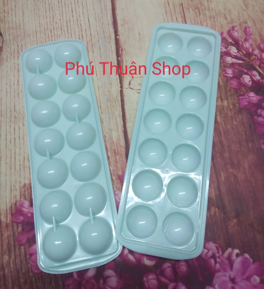 Combo 2 Khay Đá Bi Nhỏ ( 14 ô Bi/1 Khay)