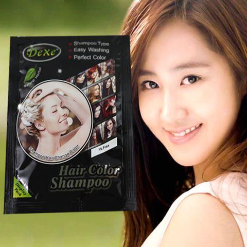Combo 5 goi dầu gội nhuộm tóc nâu hạt dẻ