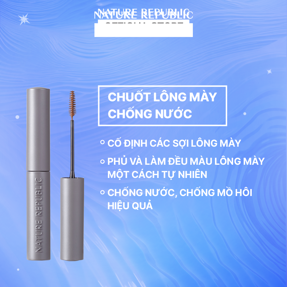 Nature Republic Chuốt lông mày Botanical Skinny Eyebrow Coating Cara 01 Chocolate Brown 3.5g