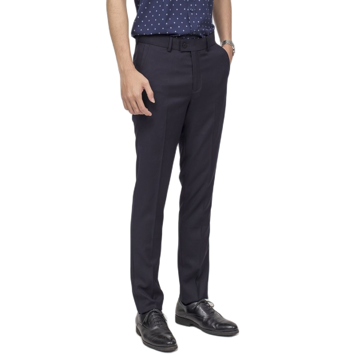 Quần âu Aristino ATRR0109 dáng Slim fit màu Xanh tím than 66