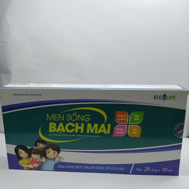 Men sống bạch mai - hộp 20 ống