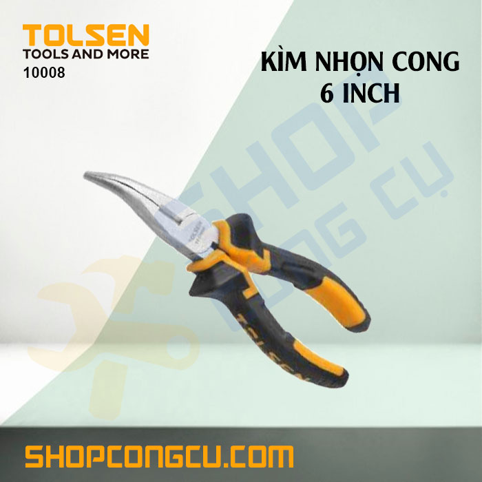 Kìm nhọn cong 6 inch tolsen 10008