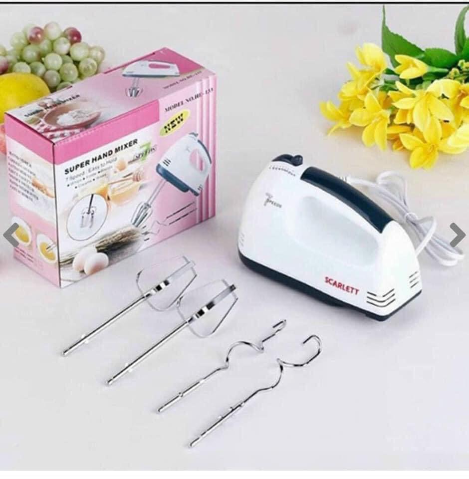 Máy đánh trứng cầm tay 7 tốc độ 4 đầu cao cấp - bảo hành 06 tháng