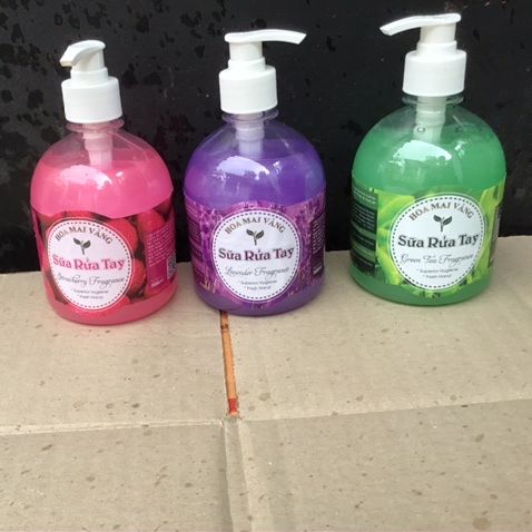 Sữa rửa tay hoa mai vàng 500ml