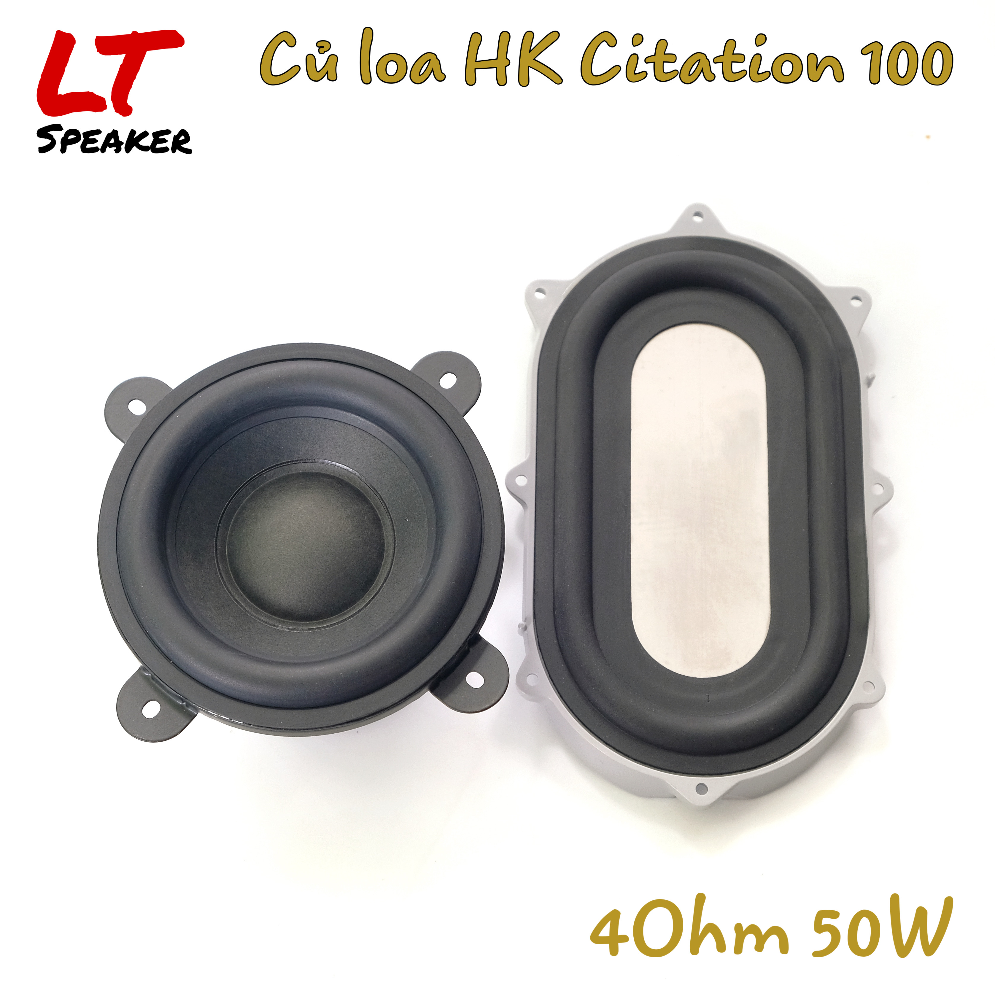 Củ loa mid bass 4 inch HK Citation 100 4Ohm 50w bass sâu âm siêu hay và cộng hưởng LT Speaker