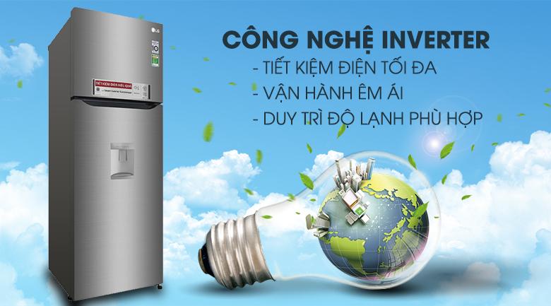 Công nghệ Inverter - Tủ lạnh LG Inverter 315 lít GN-D315S