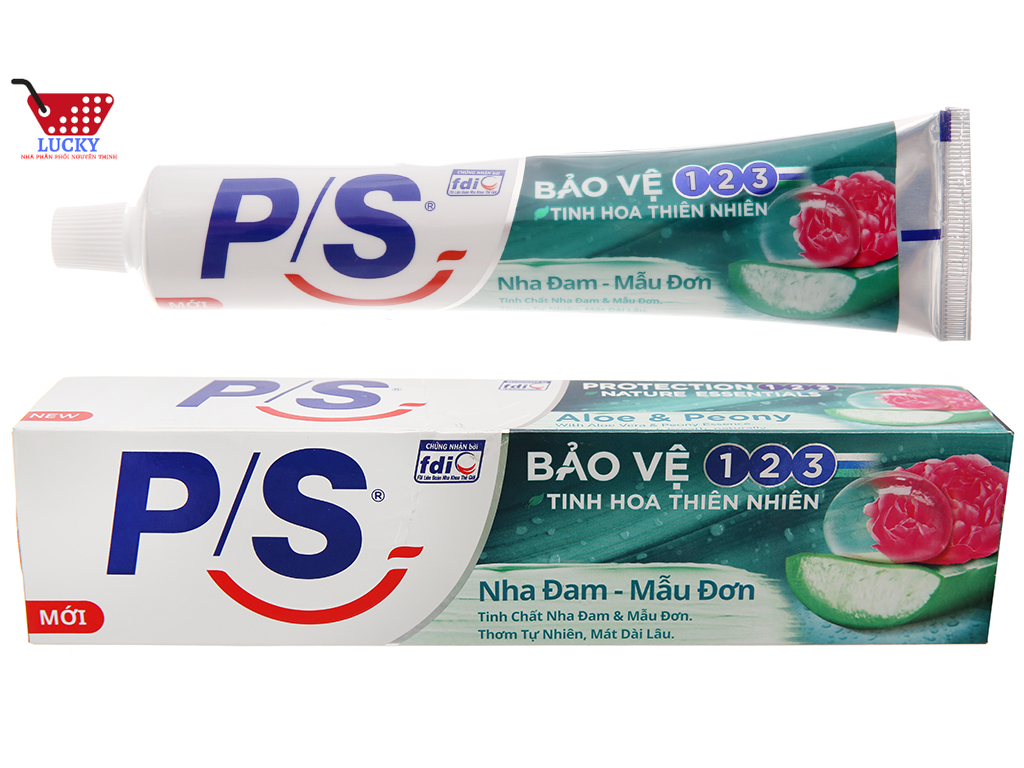Kem đánh răng p/s bảo vệ 123 nha đam 180g