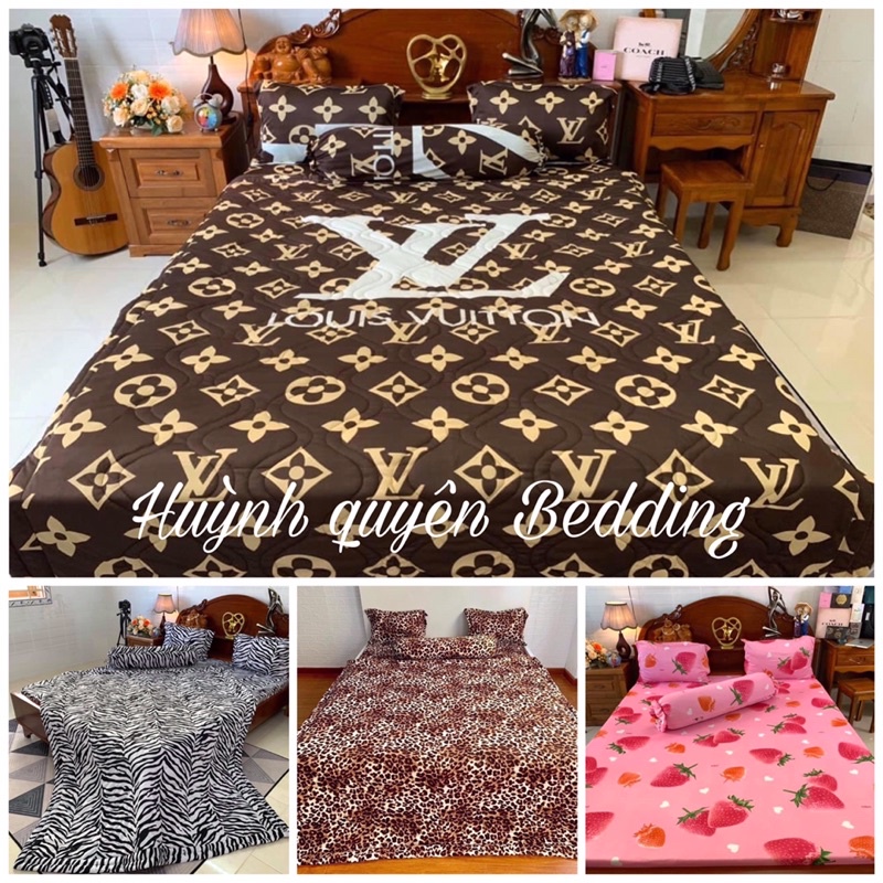 Trọn bộ drap ga thun chất Hàn quốc mát, đẹp