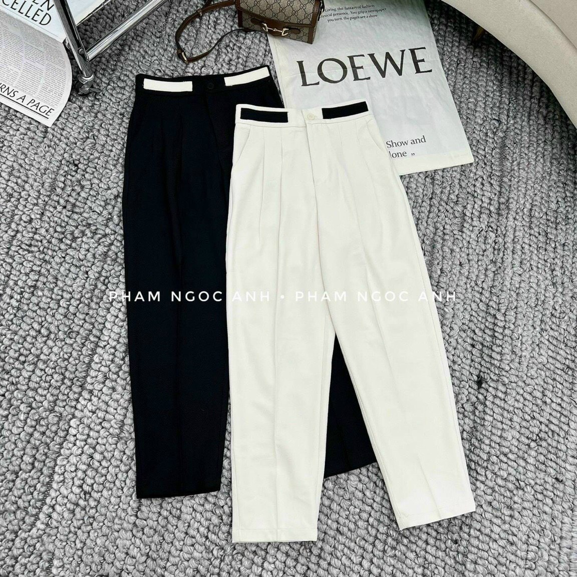 Quần baggy công sở vải quần tây cao cấp-mã 0836