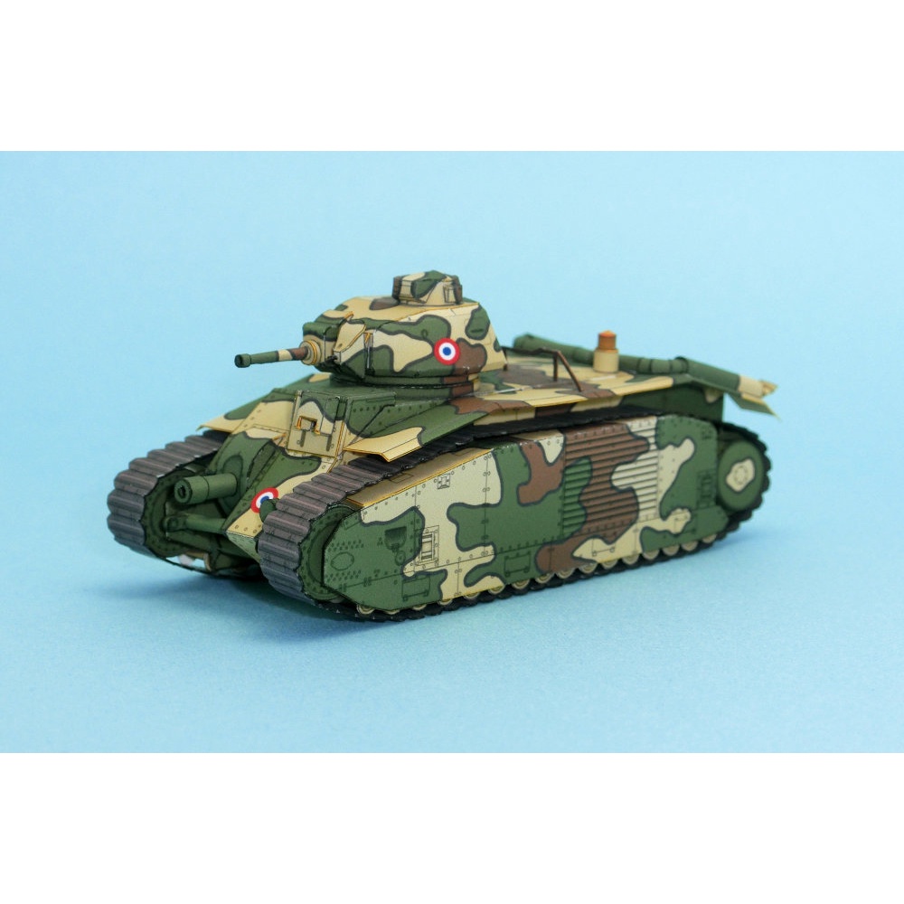 Mô hình giấy 3d renault b1bis tỉ lệ 1/72