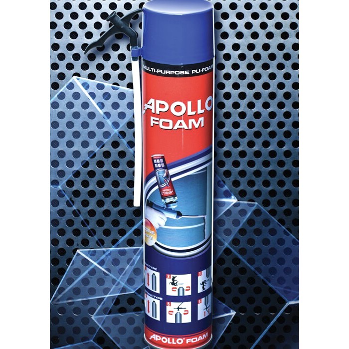 Keo bọt nở thương hiệu Apollo Foam 750ml, keo bọt nở chống thấm tường nhà, mái tôn