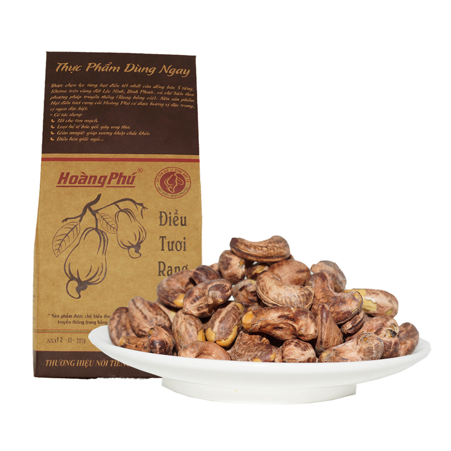 Hạt điều rang củi Hoàng Phú vị đặc biệt hũ 140g