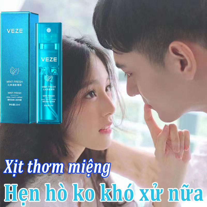 Xịt thơm miệng Xịt khử hôi miệng Chăm sóc răng miệng Xịt khử hôi miệng10ml Xịt thơm miệng hương vị bạc hà kháng khuẩn,cho hơi thở thơm mát,Nước xịt hết sạch hôi miệng,hôi thối đến mấy cũng thơm tho miệng và diệt khuẩn