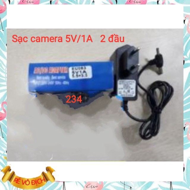 Cục sạc camera 5v nguồn sạc camera 5v-1a 2 đầu loại tốt cho camera yoosee gía sỉ=gía lẻ