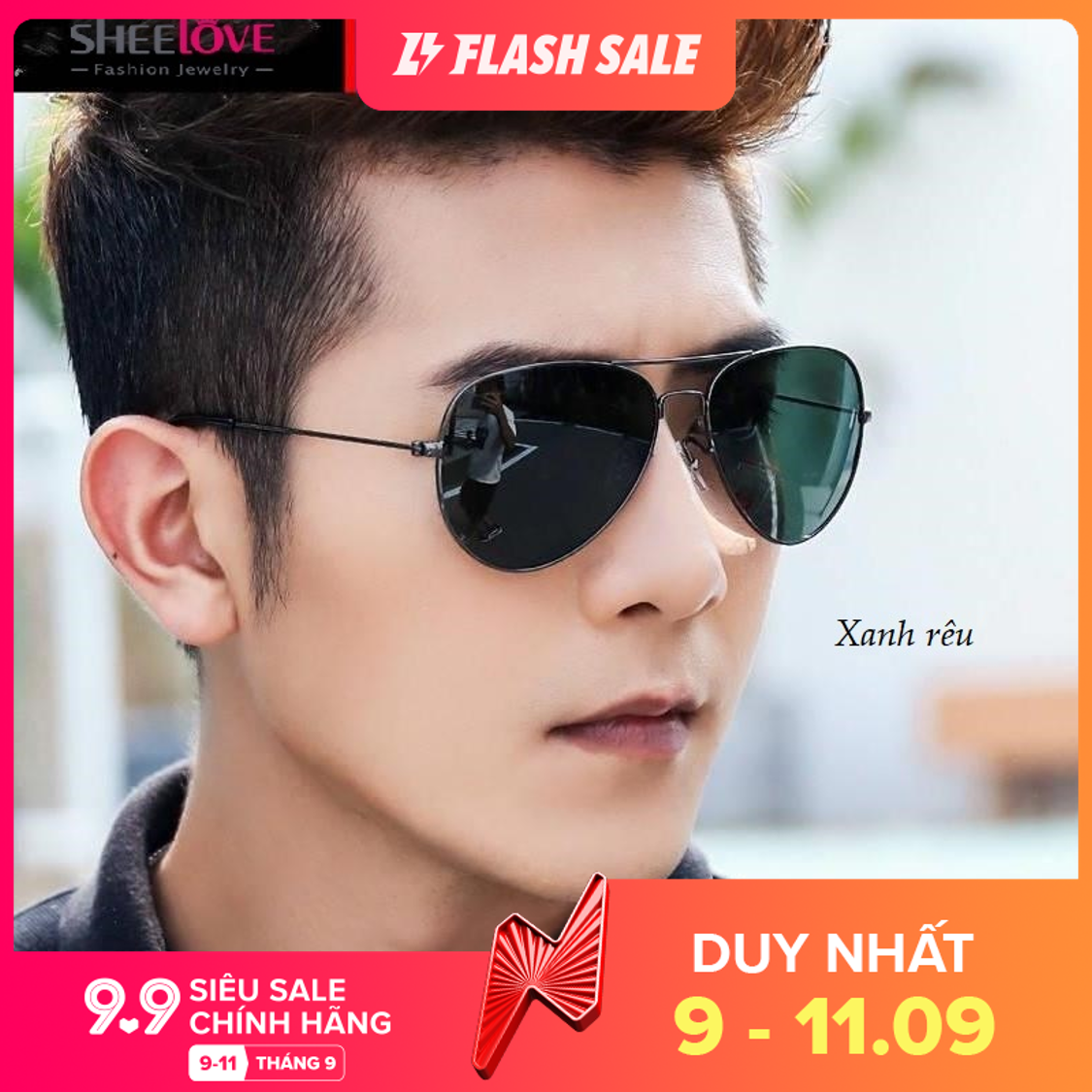 [HCM]Mắt kính thời trang Âu Mỹ tròng ánh màu cao cấp trendy mọi thời đại 3026L