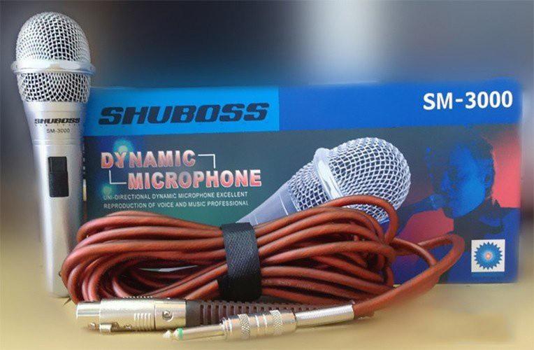 MICRO CÓ DÂY SHUBOSS SM 3000 – MICRO HÁT KARAOKE - MIẾN PHÍ VẬN CHUYỂN