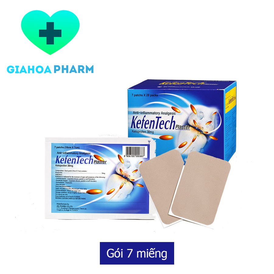 Miếng dán giảm đau Hàn Quốc - Kefentech plaster