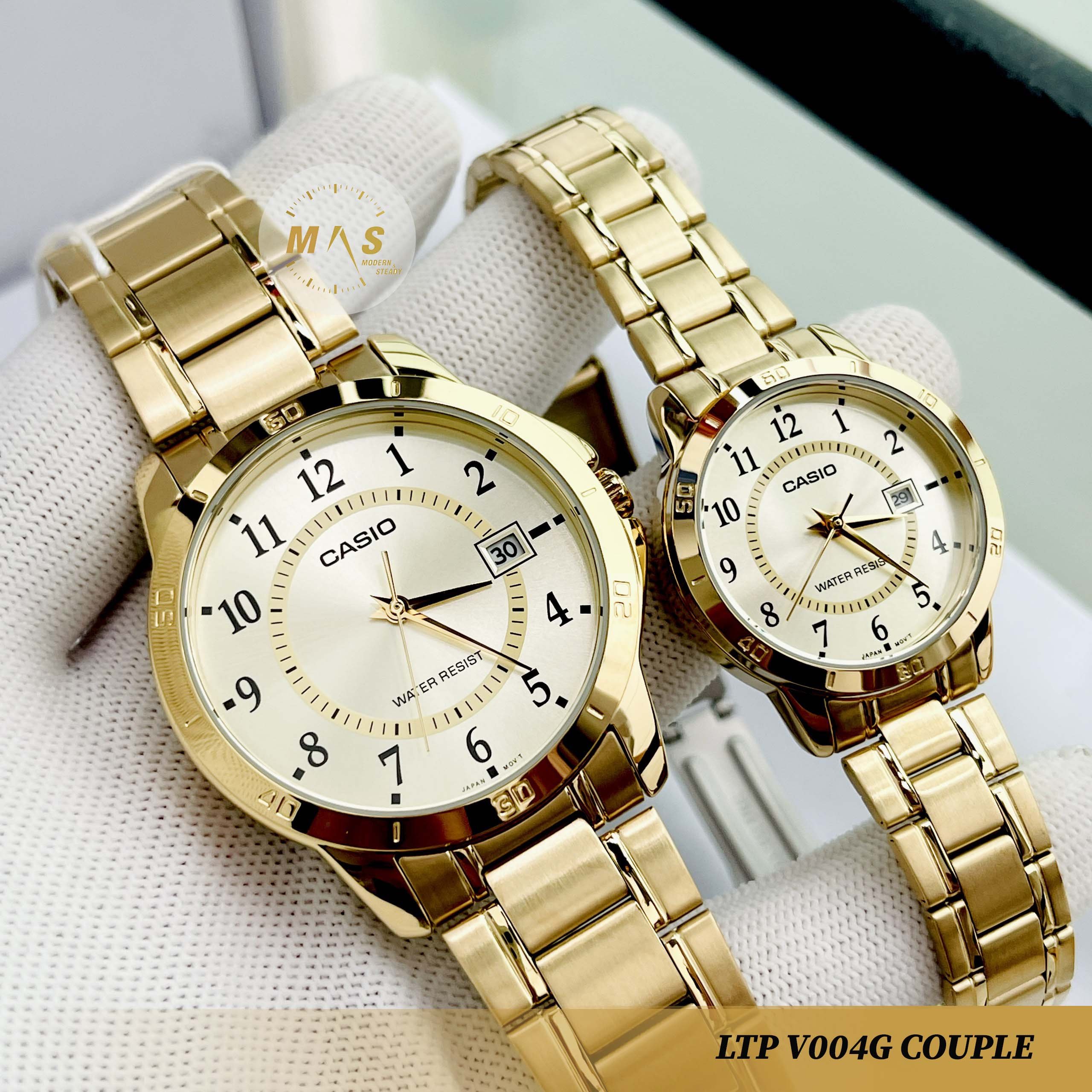 Đồng Hồ Đôi Chính Hãng Dây Thép - Casio Couple MTP-V004G