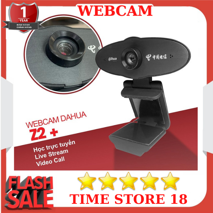 ( Bảo Hành 12 Tháng ) Webcam Máy Tính Webcam Livestream Webcam Dahua Z2+ Plus HD 720p Tích Hợp Mic Phục Vụ Cho Việc LiveStreams Học Tập Giảng Dạy
