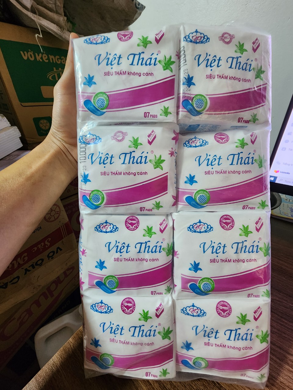 Combo 10 Gói Băng Vệ Sinh Việt Thái Siêu Thấm không cánh