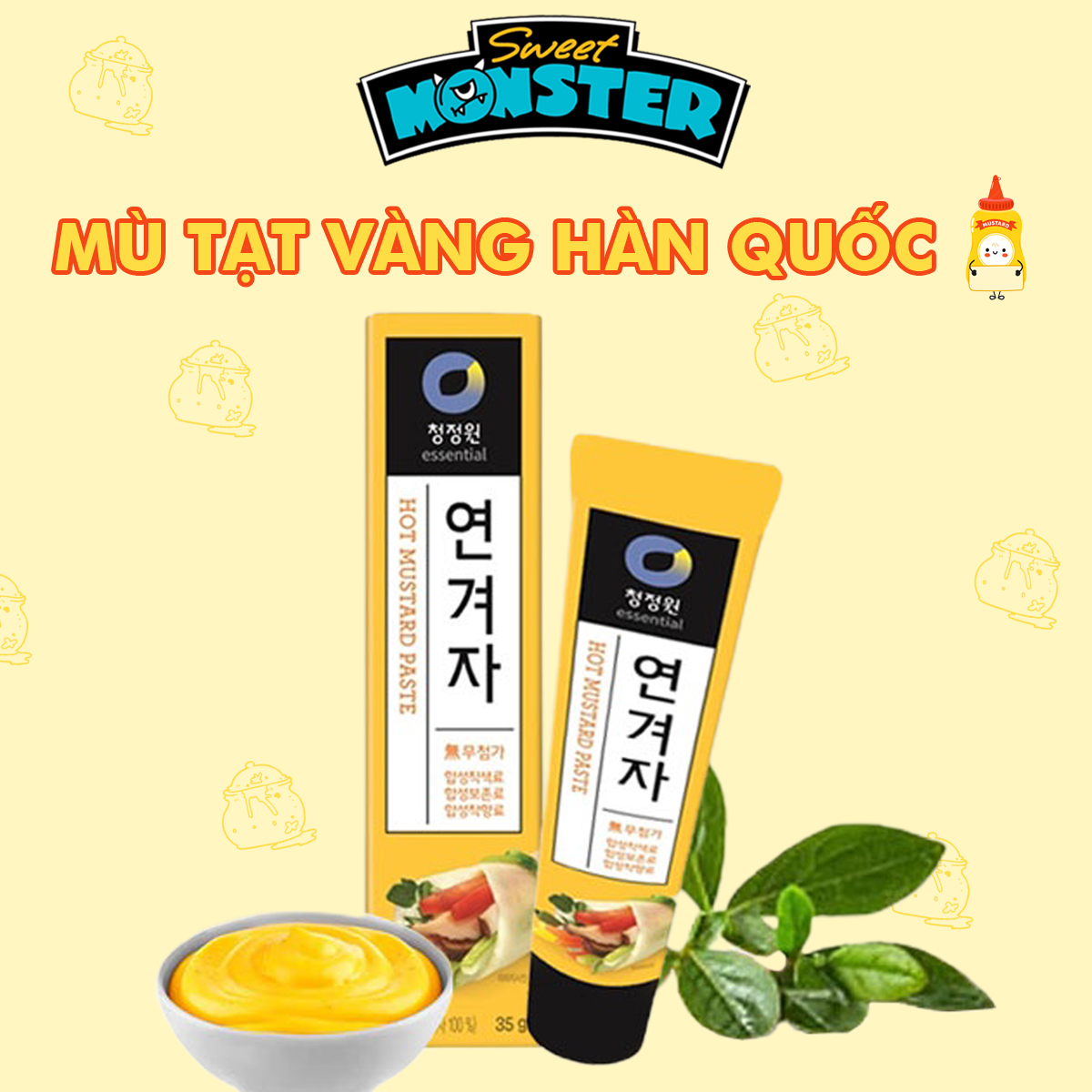 Mù tạt vàng chungjungone hàn quốc tuýt 35g - 04338