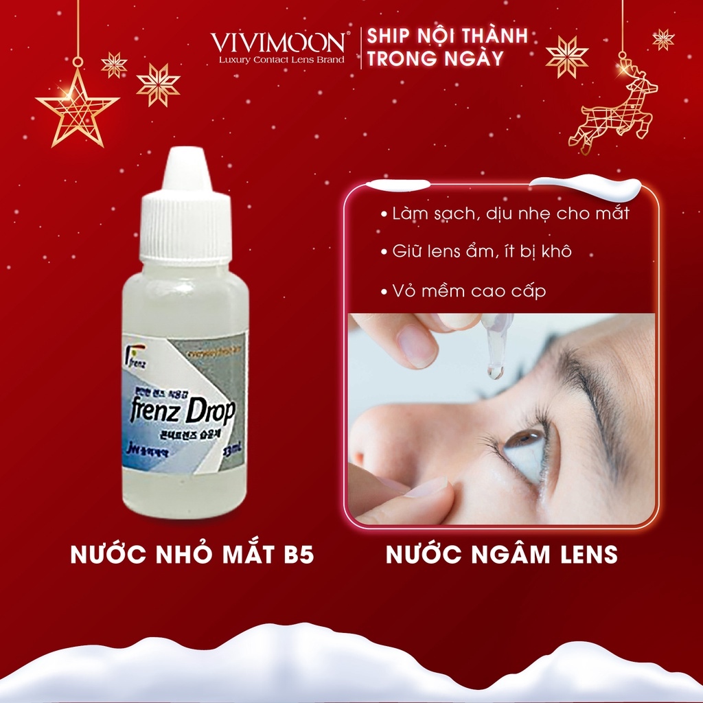 [Mã FMCGMALL giảm 8  đơn 250K] Nước nhỏ mắt cho lens Hàn Quốc VIVIMOON - Frenz-pro B5 13ml