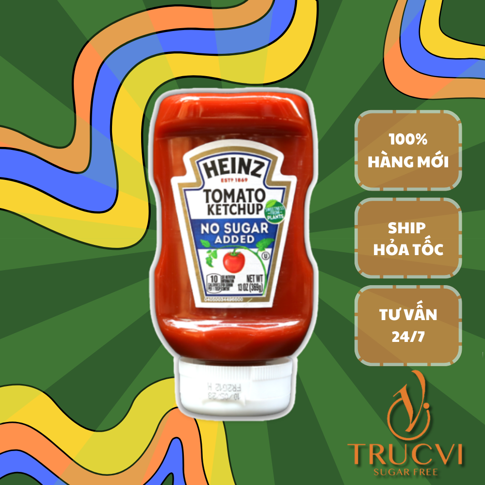Tương cà chua không đường Heinz Ketchup Tomato size 369gr