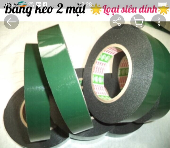 [HCM]2p4 - Băng Keo siêu dính - Dán kính mica gỗ thép kim loại tường - Keo xốp 2 mặt - Bản Rộng 24mm