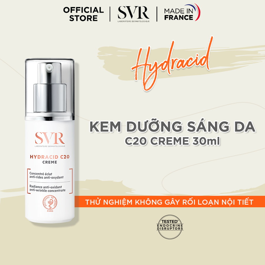 Kem chống nhăn và làm sáng da SVR HYDRACID C20 CREME 30ml