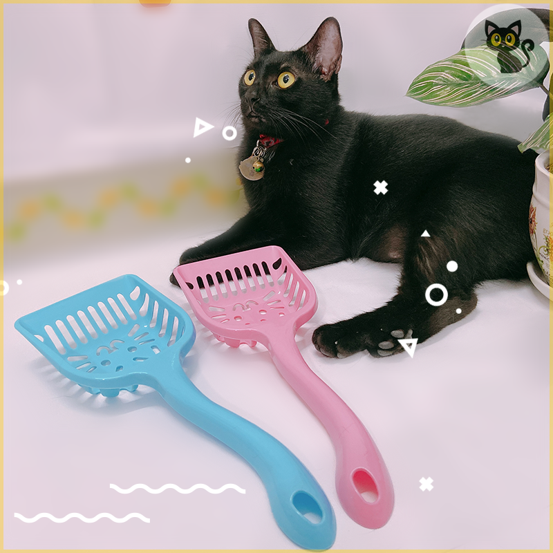 Xẻng xúc cát cho mèo cán dài , sản xuất tại Trung Quốc, Shop Cat Mun