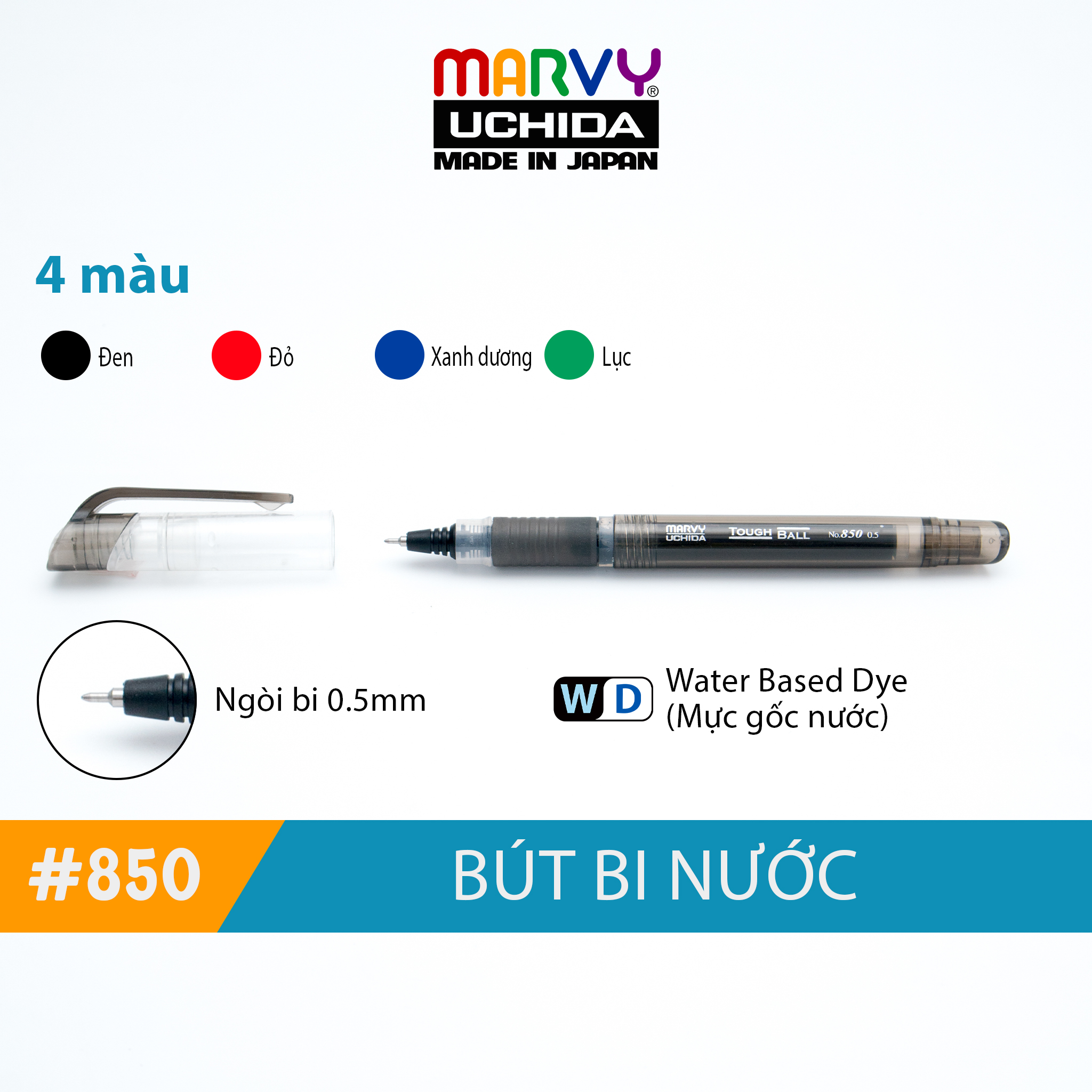 Viết mực nước marvy 850