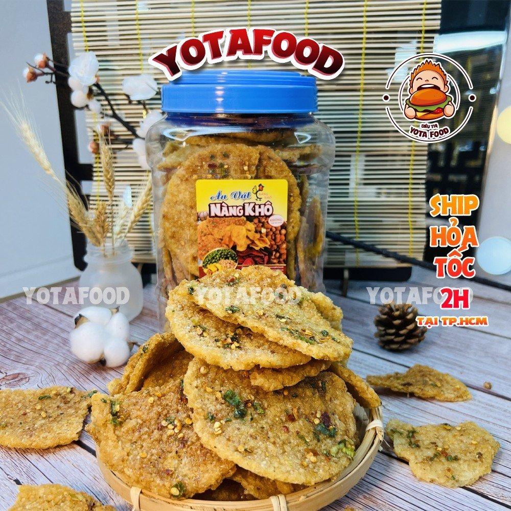1kg Cơm Cháy Mắm Hành Bể Loại Ngon (Giòn ngon - đậm vị - ít vụn)  Yotafood