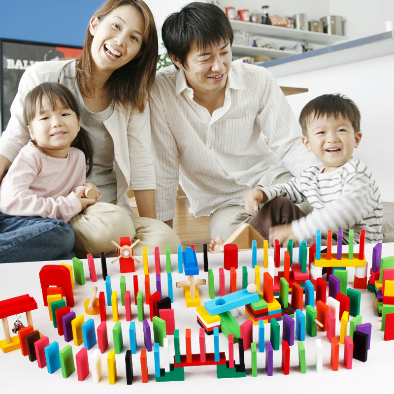 Bộ 100 domino bằng gỗ