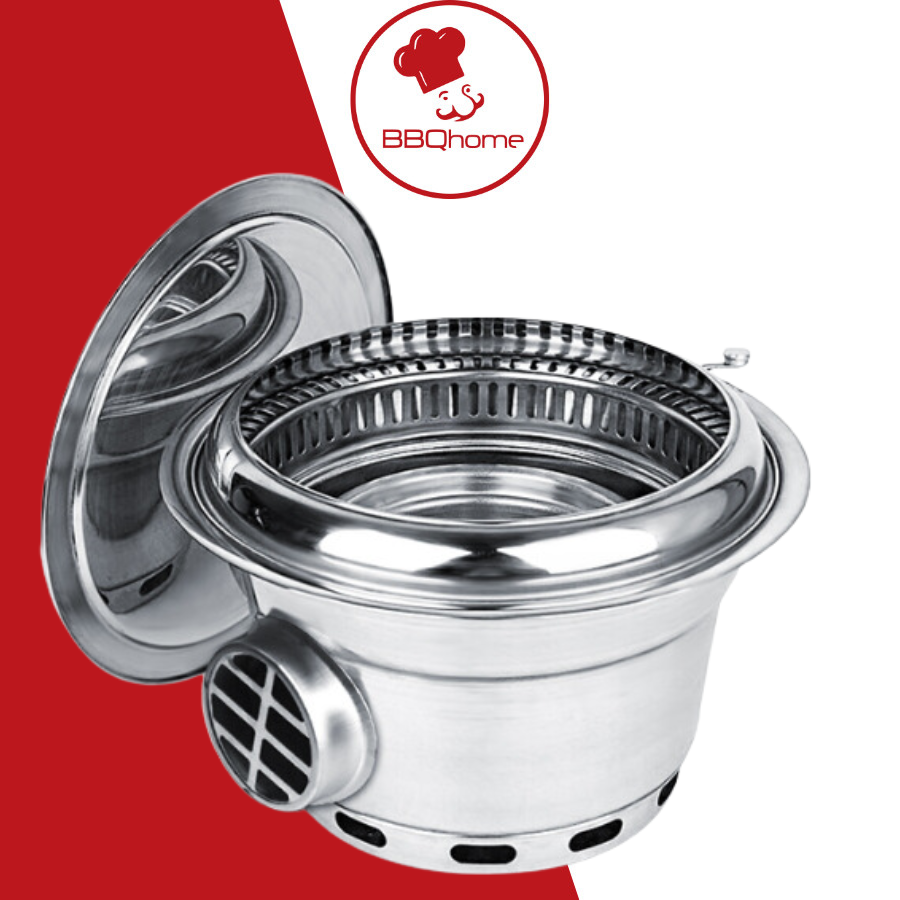 Bếp nướng âm bàn hút khói dưới , bếp hút khói âm, bếp hút khói âm , bếp nướng than hoa, bếp lẩu nướng Hàn Quốc chính hãng BBQ Home