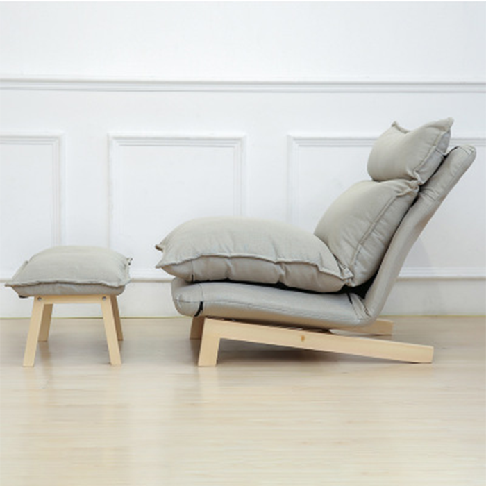 Ghế sofa kèm đôn đệm chân- sofa relax thư giãn có nhiều nấc điều chỉnh độ cao GSF006
