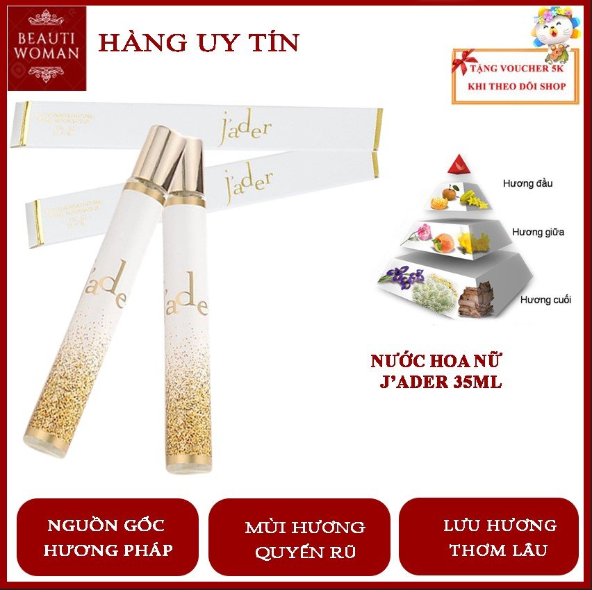 Nước hoa nữ cao cấp J’ader, nước hoa nữ thơm lâu, nước hoa hương nhẹ , ngọt ngào, quyến rũ, nước hoa hương hoa hồng– BEAUTI WOMAN